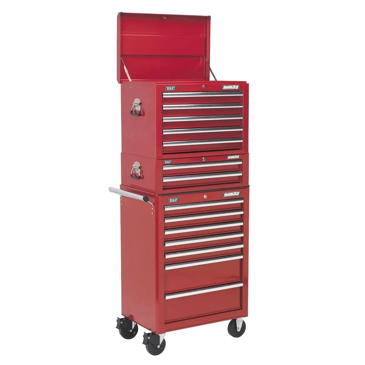 Sealey Apstacktr 14 Drawer Topchest Rollcab Combination Ball Bearing Slides 1