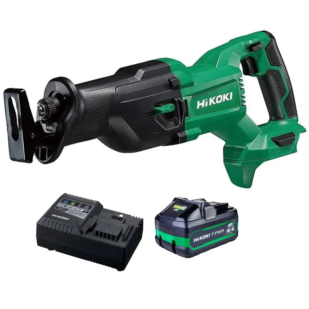 Hikoki Cr18dbw4z 18V Reciprocating Saw With 1 X 4.0Ah/8.0Ah Battery & Charger 1