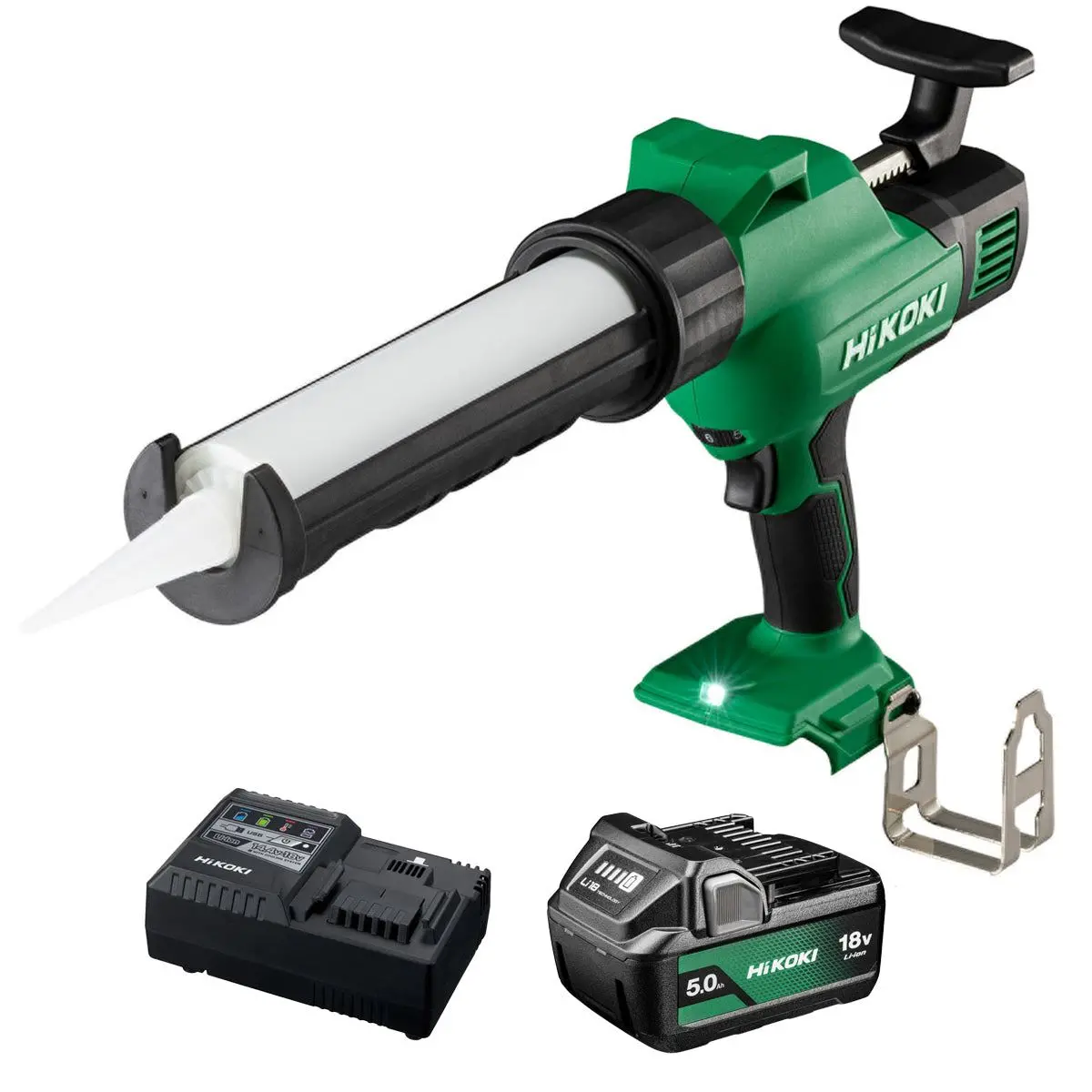 Hikoki Ac18daw4z 18V 300Ml Caulking Gun With 1 X 5.0Ah Battery & Charger 1