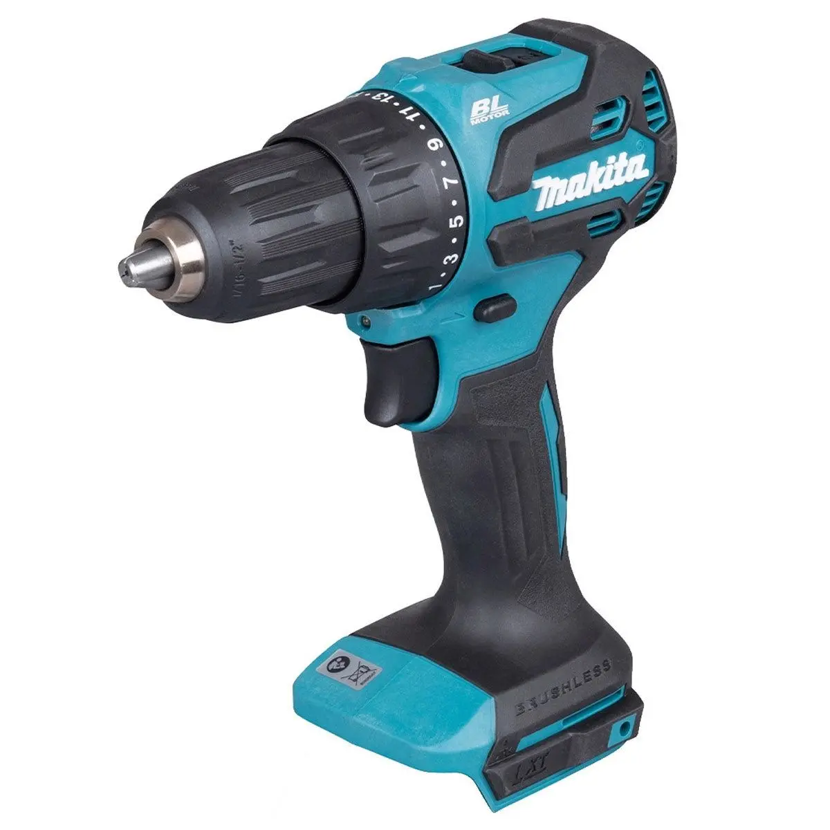 Makita Dhp490z 18V Lxt Li-Ion Brushless Combi Drill Body Only 1