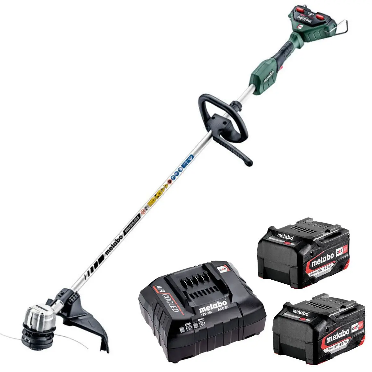 Metabo Fsd 36-18 Ltx Bl 40 36V Brushless 40Cm Grass Trimmer With 2 X 4.0Ah Battery & Charger 1