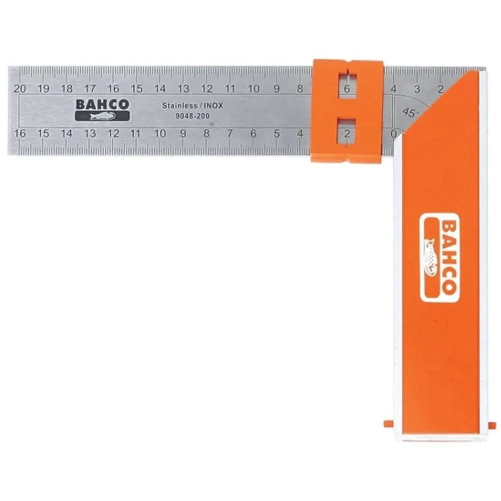 Bahco Bah9048300 300Mm 12" Aluminium Block & Steel Try Square 1