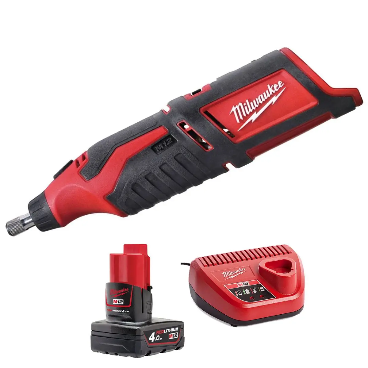 Milwaukee C12rt-0 12V Rotary Multi Tool With 1 X 4.0Ah Battery & Charger 1
