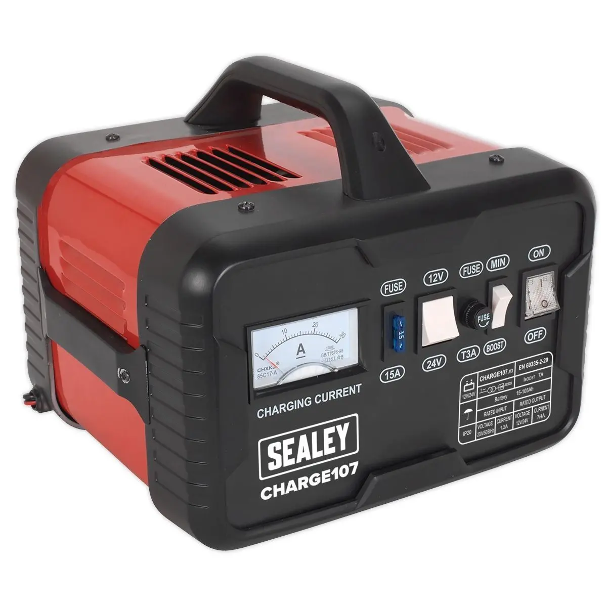 Sealey Charge107 Battery Charger 11A 12/24V 230V 2