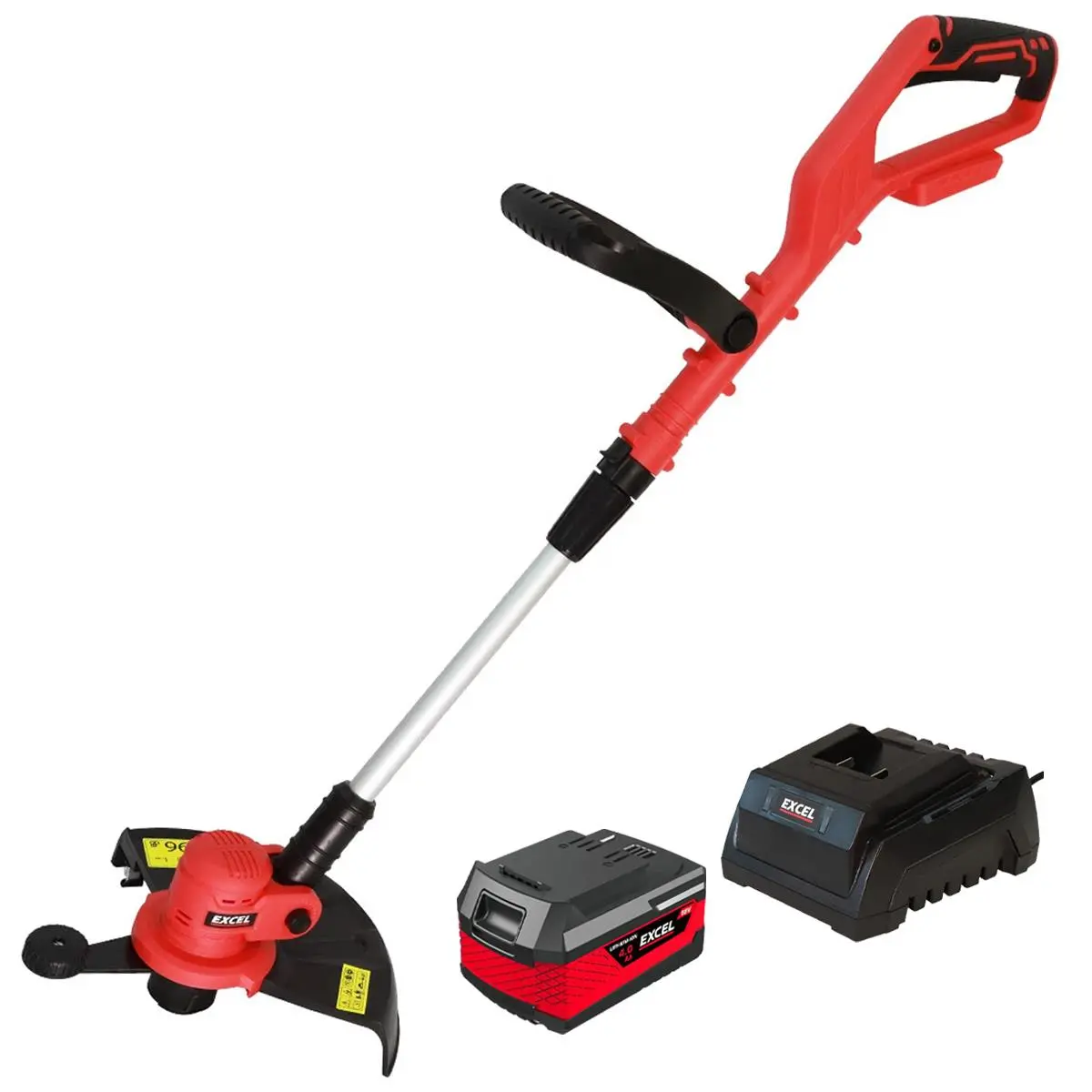 Excel 18V 300Mm Grass Trimmer Cutter With 1 X 4.0Ah Battery & Fast Charger 1