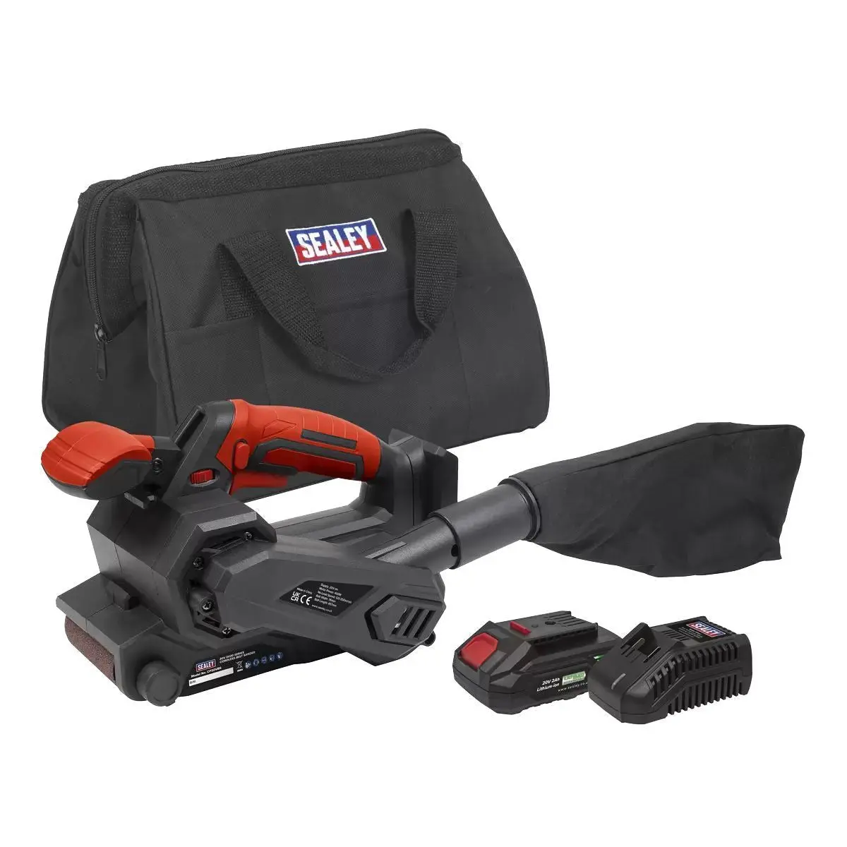 Sealey Cp20vbskit1 Cordless Belt Sander Kit 20V/2Ah 1