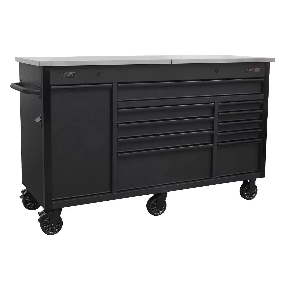 Sealey Ap6310be Mobile Tool Cabinet 1600Mm Power Tool Charging Drawer 1