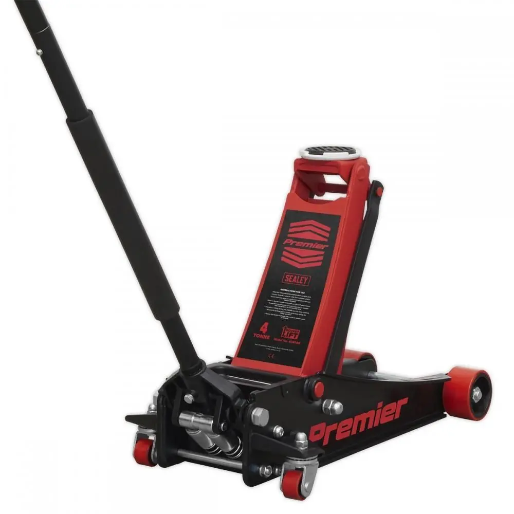 Sealey 4040Ar Trolley Jack 4 Tonne Ton Rocket Quick Lift Red Car Van Garage 1
