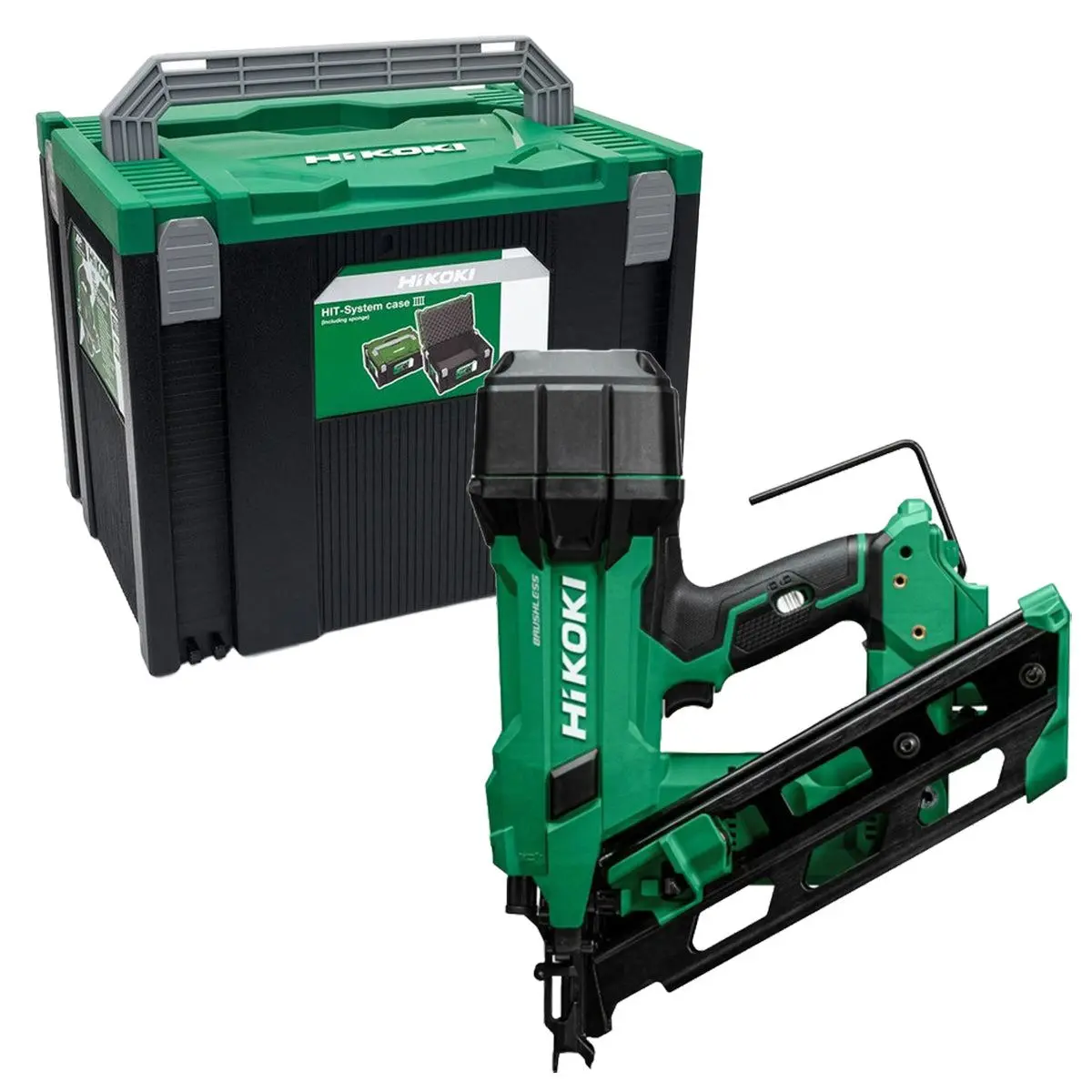 Hikoki Nr1890dcaw9z 18V Brushless 2Nd Generation 90Mm Clipped Head Framing Nailer Body Only & Case 1