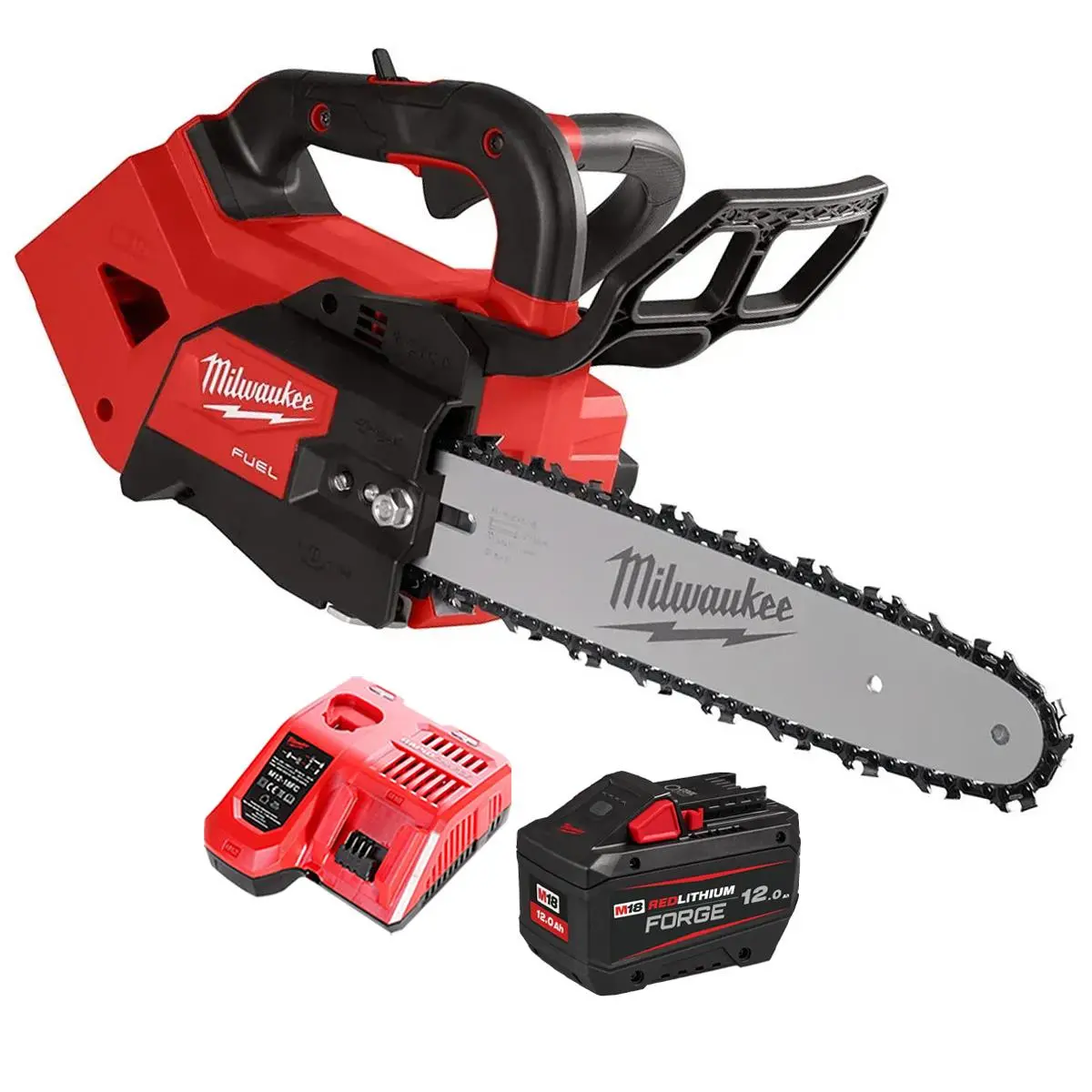 Milwaukee M18fthchs30-0 18V Brushless Top Handle Chainsaw With 1 X 12.0Ah Battery & Charger 1