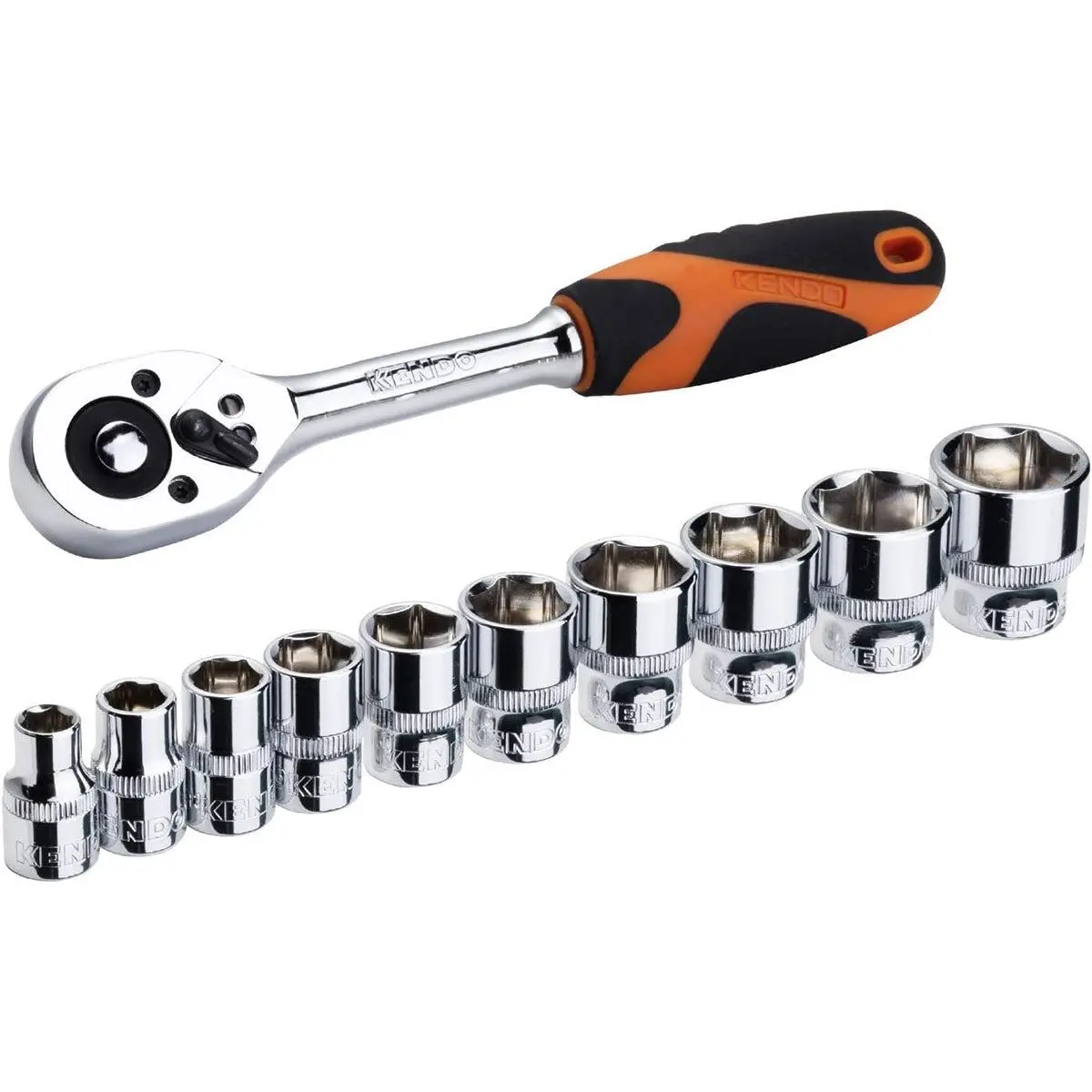 Kendo 1/4" Drive Socket Set 11 Piece 1