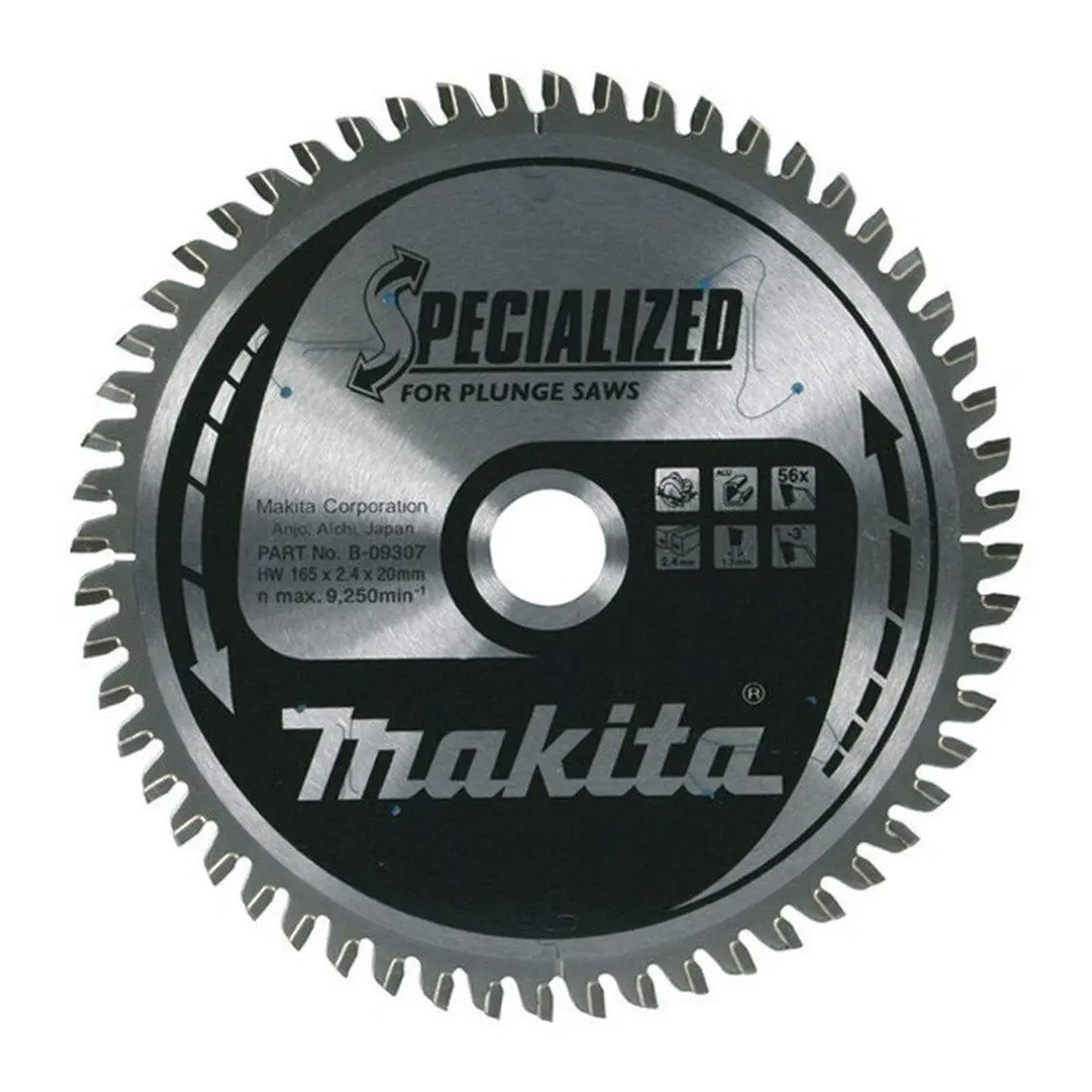 Makita 190Mm 60T Specialized Aluminium Mitre Saw Blade B-33283 1