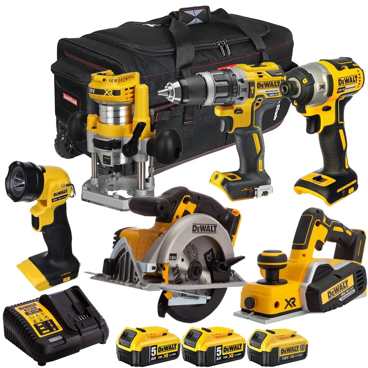 Dewalt 18V 6 Piece Combo Kit With 3 X Batteries & Charger T4tkit-2873 1