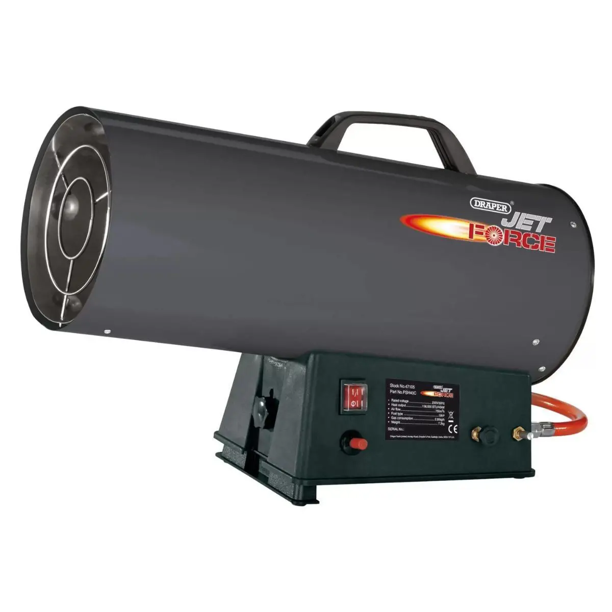 Draper Psh40c Jet Force Propane Space Heater Powerful Heating Solution For Large Spaces 40 Kw 47105 1
