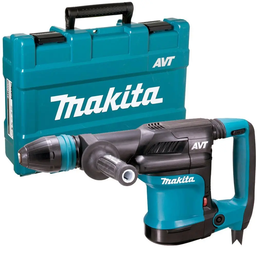 Makita Hm0871c/1 Sds-Max Avt Demolition Hammer With Carry Case 110V 1