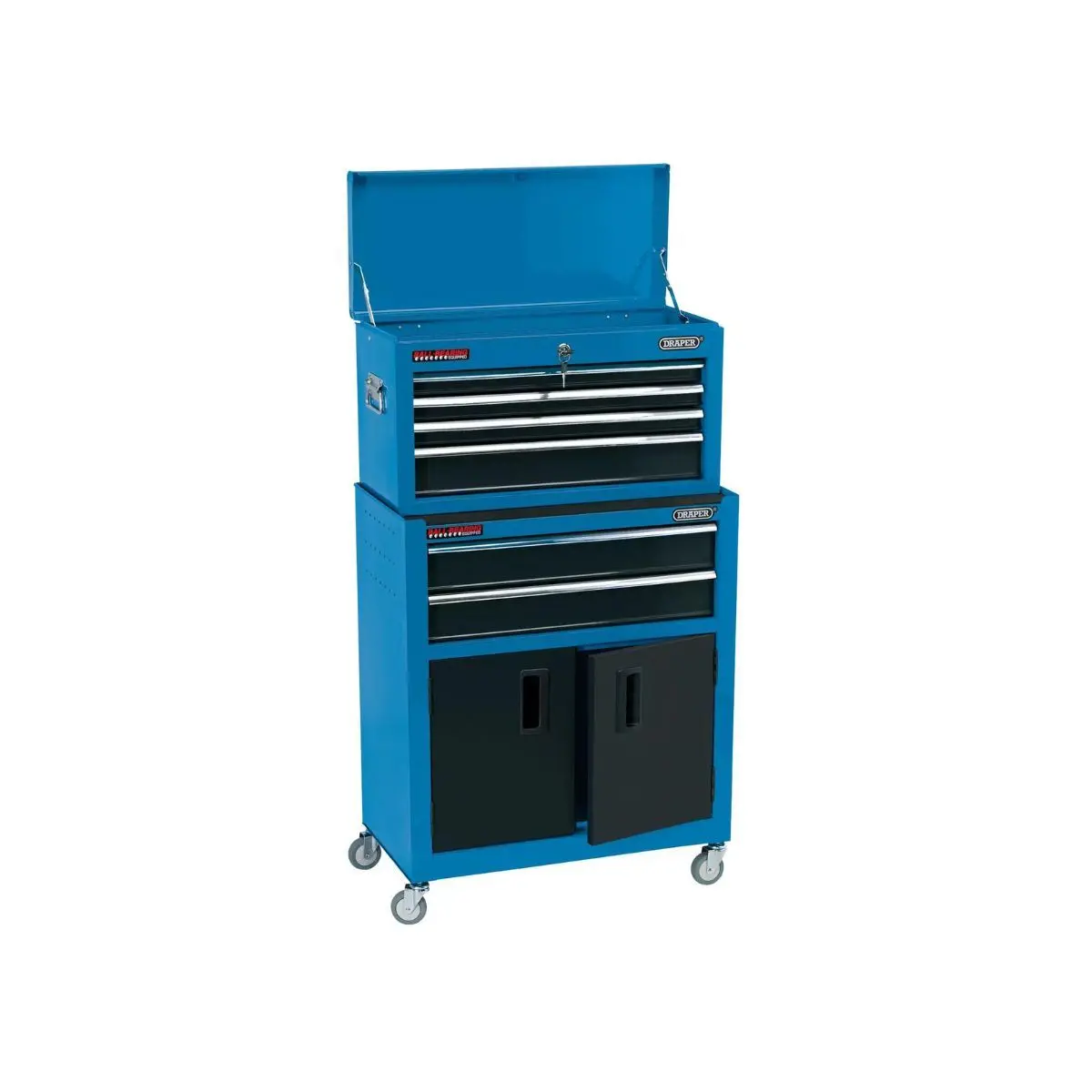 Draper Rctc6/B Combined Roller Cabinet And Tool Chest 6 Drawer Blue 19563 1