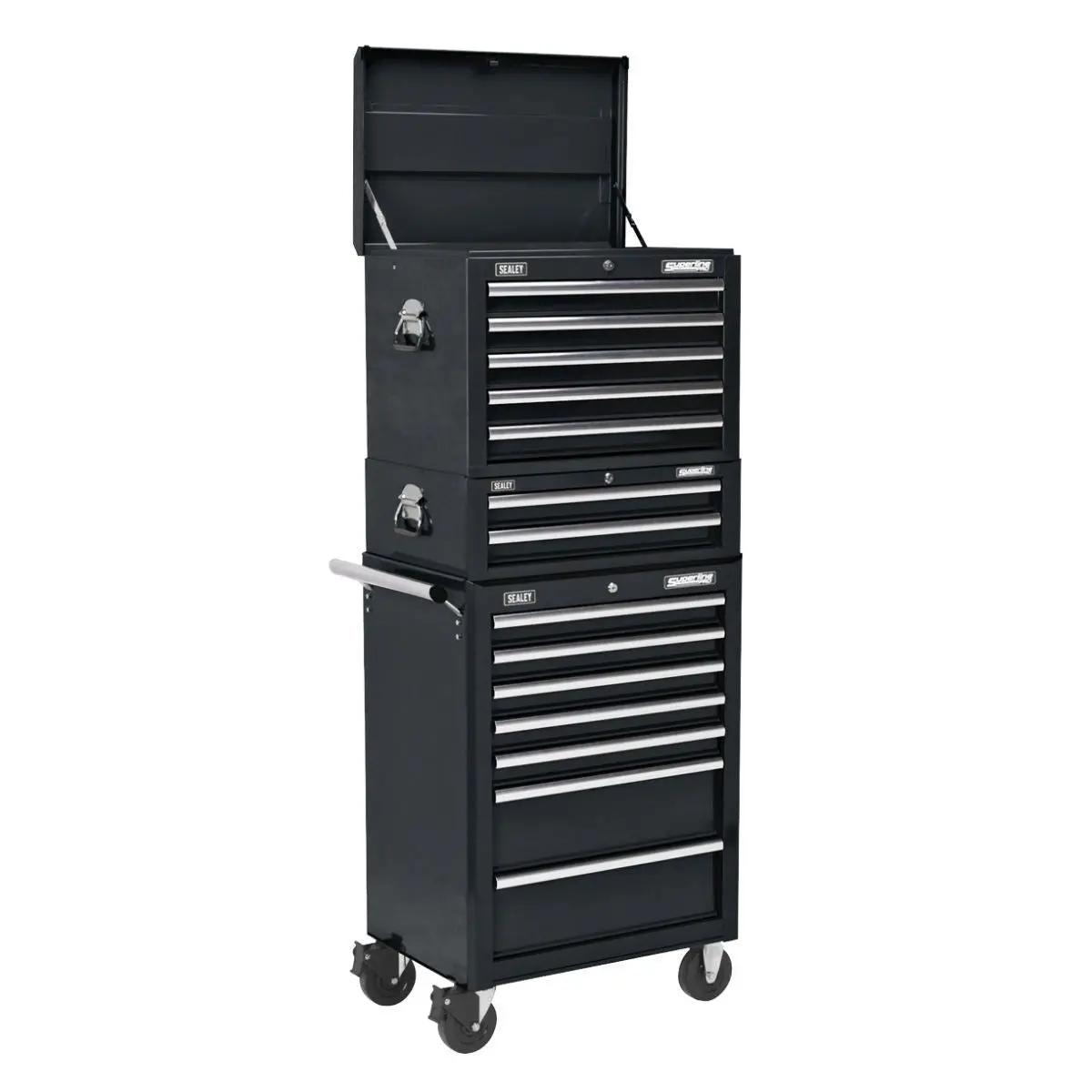 Sealey Apstacktb 14 Drawer Topchest Rollcab Combination Ball Bearing Slides 1