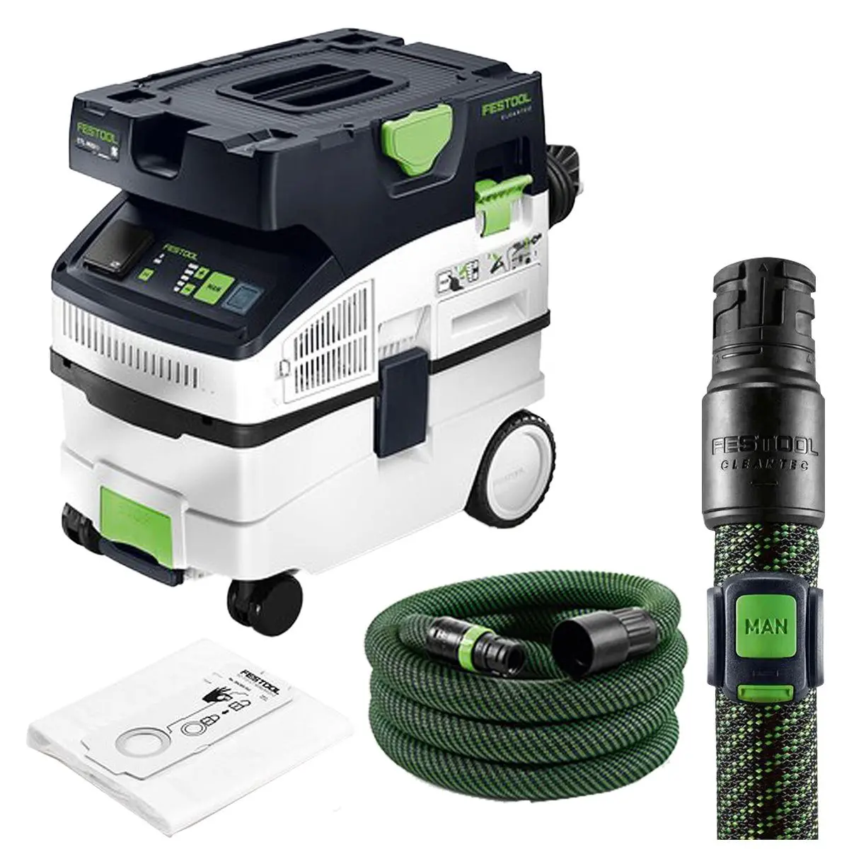 Festool Ctl Midi I 230V Gb Mobile Dust Extractor Cleantec - 578321 With Bluetooth Remote Control 578499 1