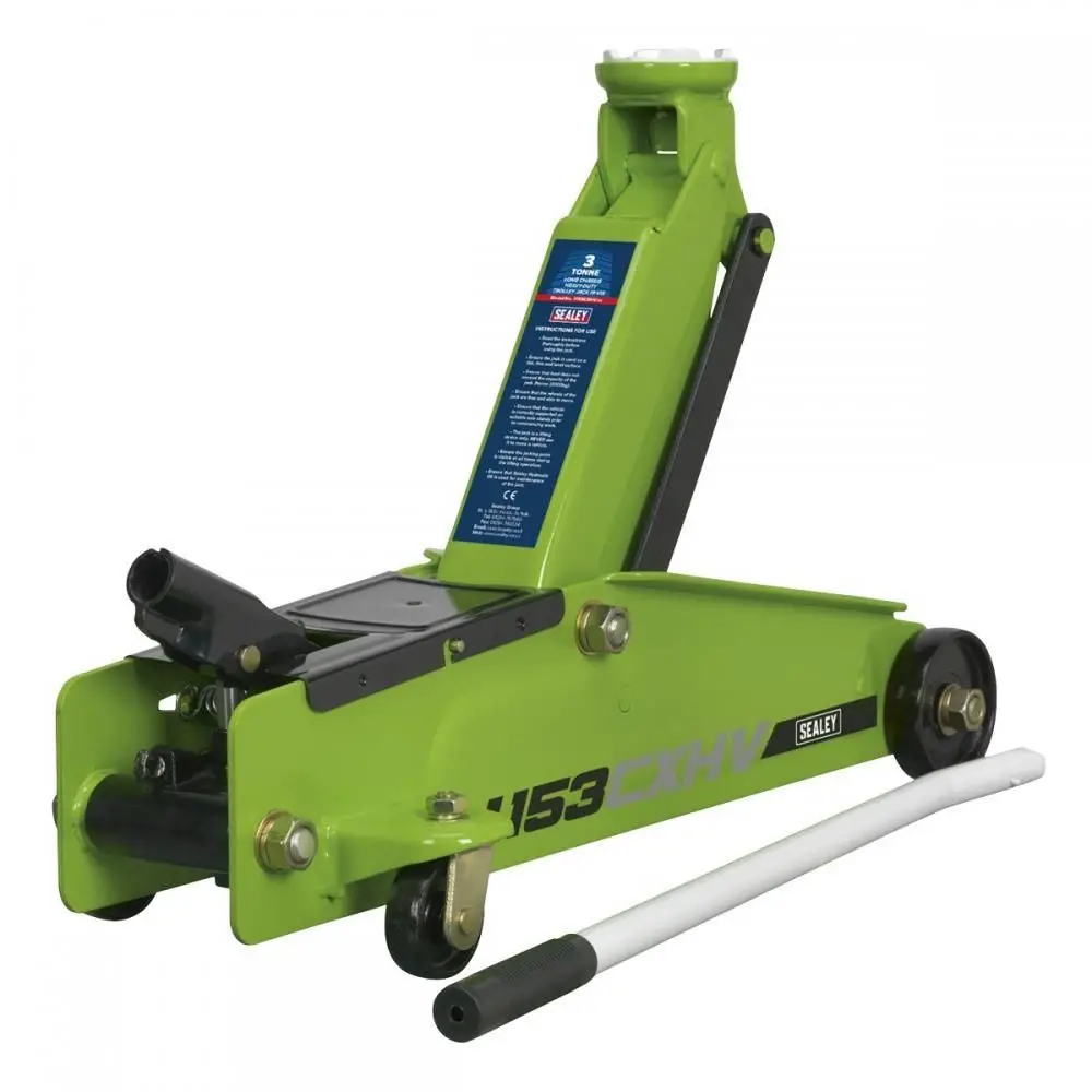 Sealey 1153Cxhv 3Tonne Trolley Jack Green 1
