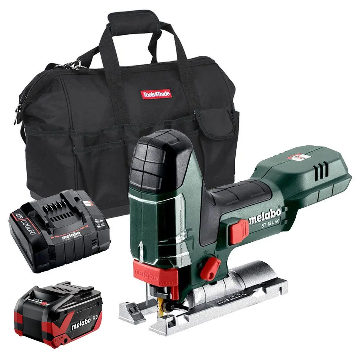 Metabo St 18 L 90 18V Body Grip Jigsaw With 1 X 8.0Ah Battery Charger & Bag 1