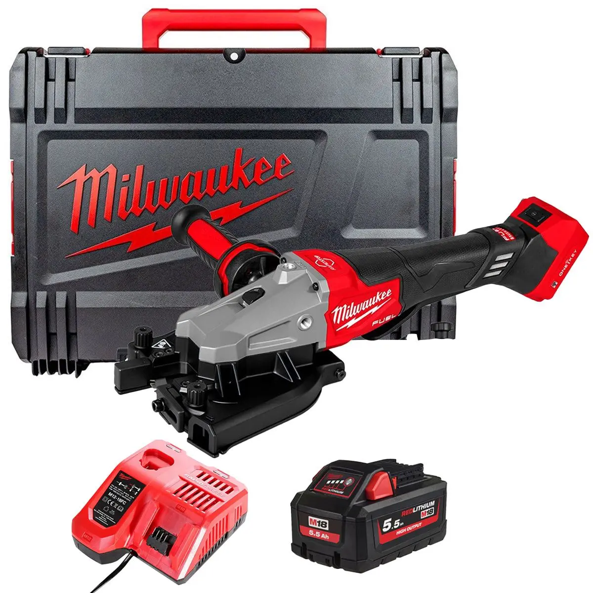 Milwaukee M18frbco32-0X 18V M18 Fuel Rebar Cutter With 1 X 5.5Ah Battery Charger & Case 1