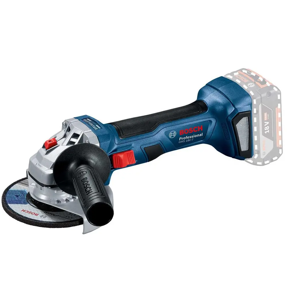 Bosch Gws 18V-7 Professional, Lightweight & Powerful Angle Grinder 125Mm Body Only 06019H9001 1