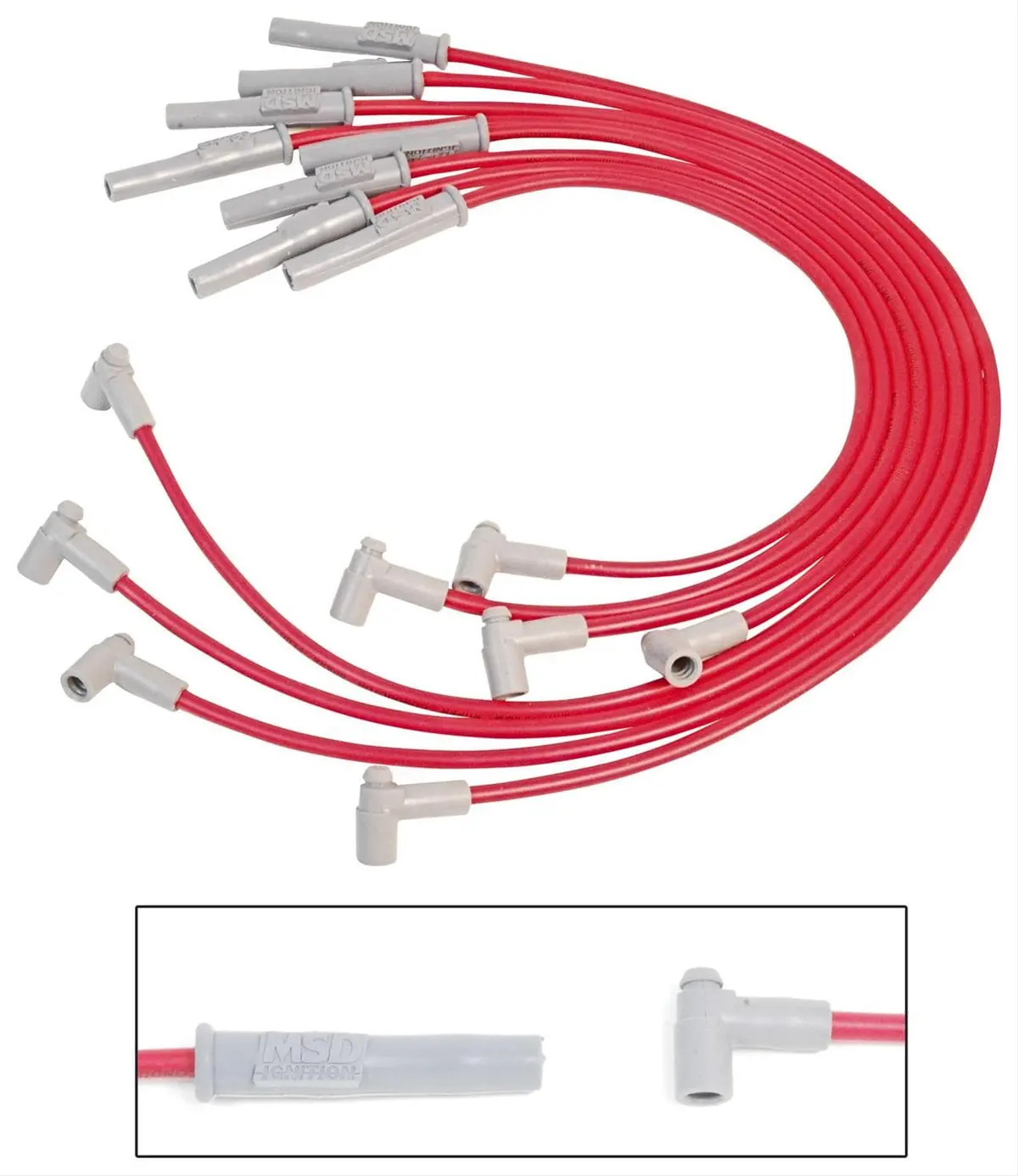 Msd 8.5Mm Super Conductor Spark Plug Wire Kit – High-Performance Ignition Cables (35379) 1
