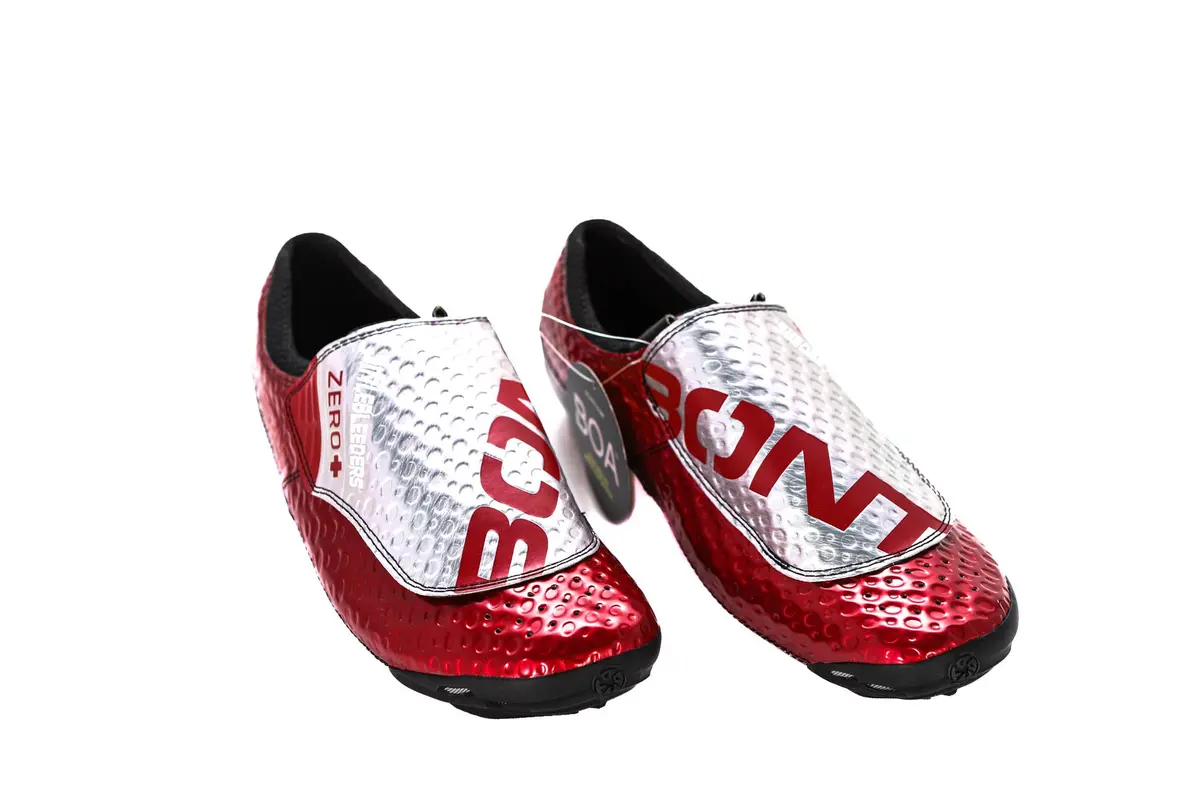 Bont Zero+ Road Shoe, 'Little Bleeders' Red/Silver - Eu46 1