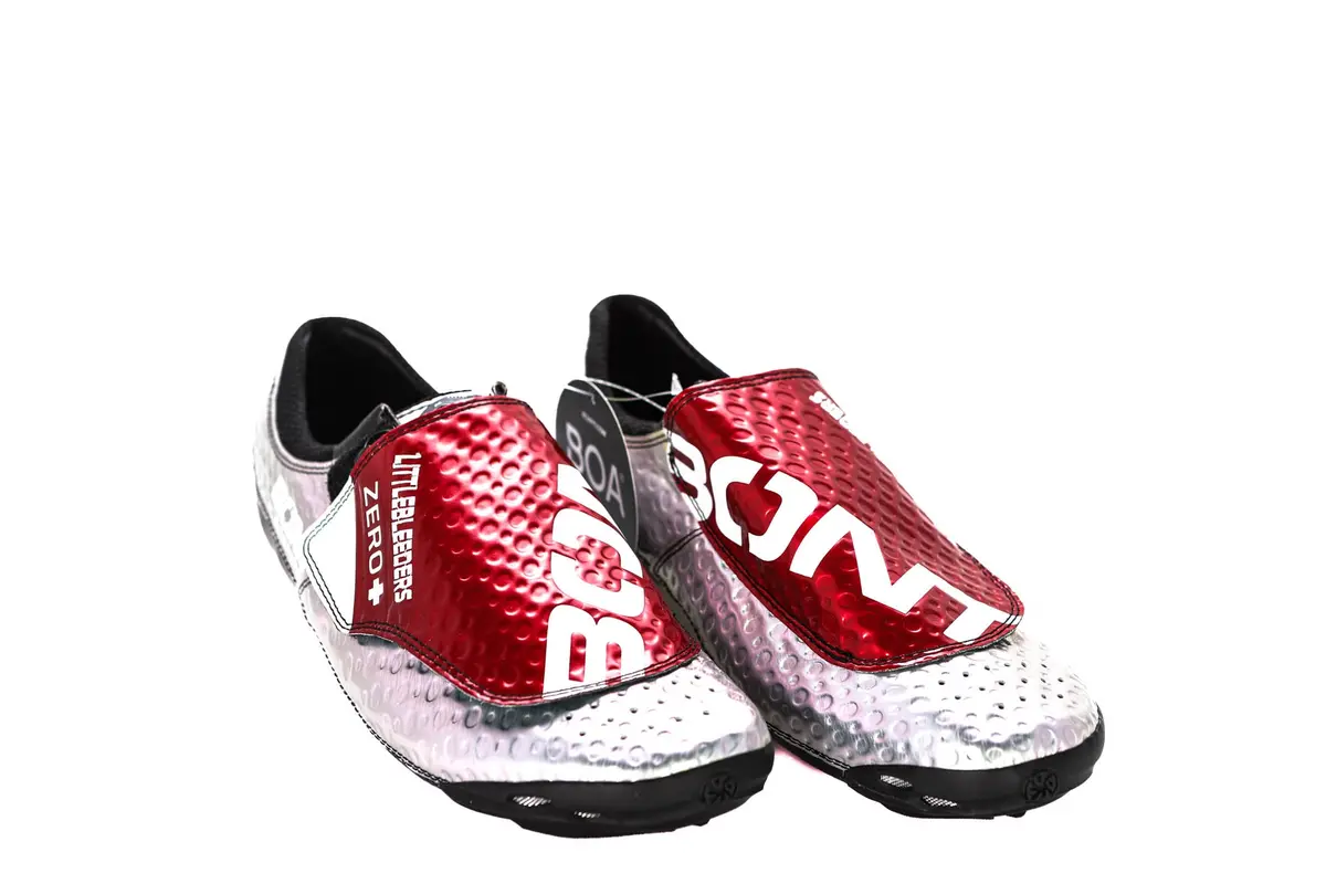 Bont Zero+ Road Shoe, 'Little Bleeders' Silver/Red - Eu46 1