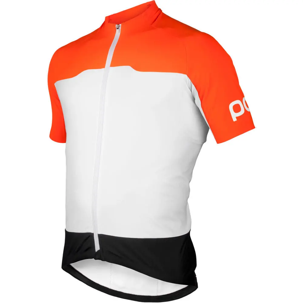 Poc Essential Avip Short Sleeve Womens Jersey, Orange/White 1