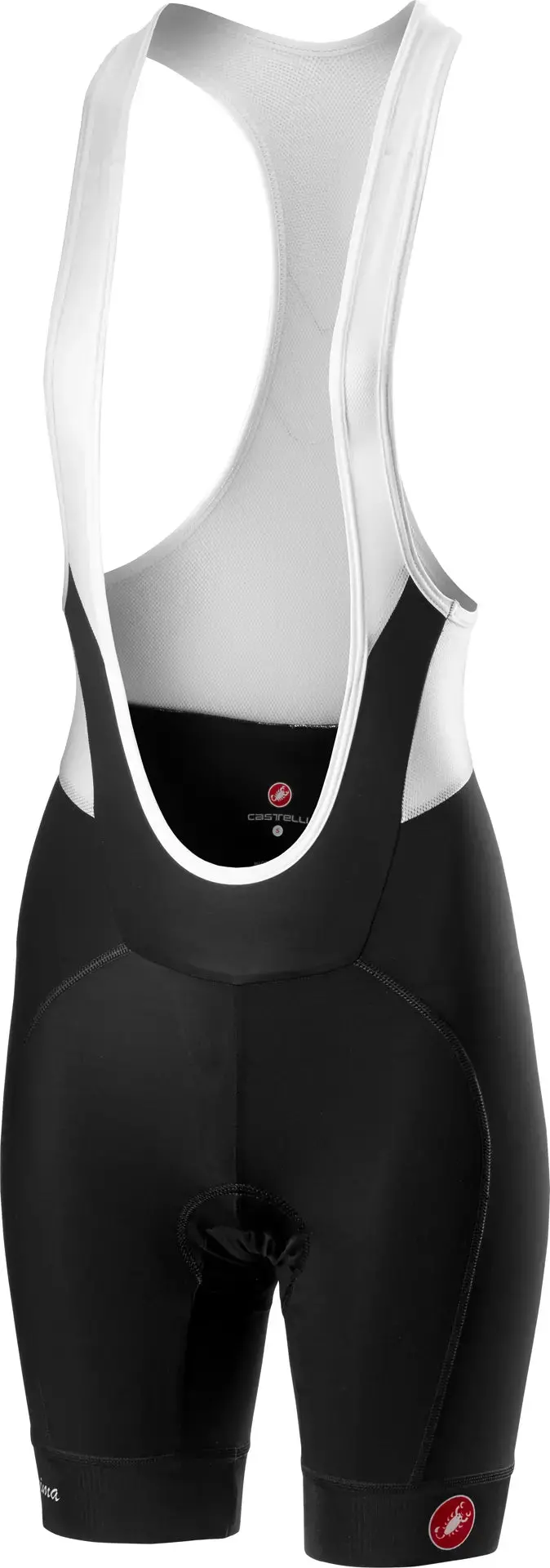 Castelli Velocissima Bib Shorts, Black/ White - Large 1