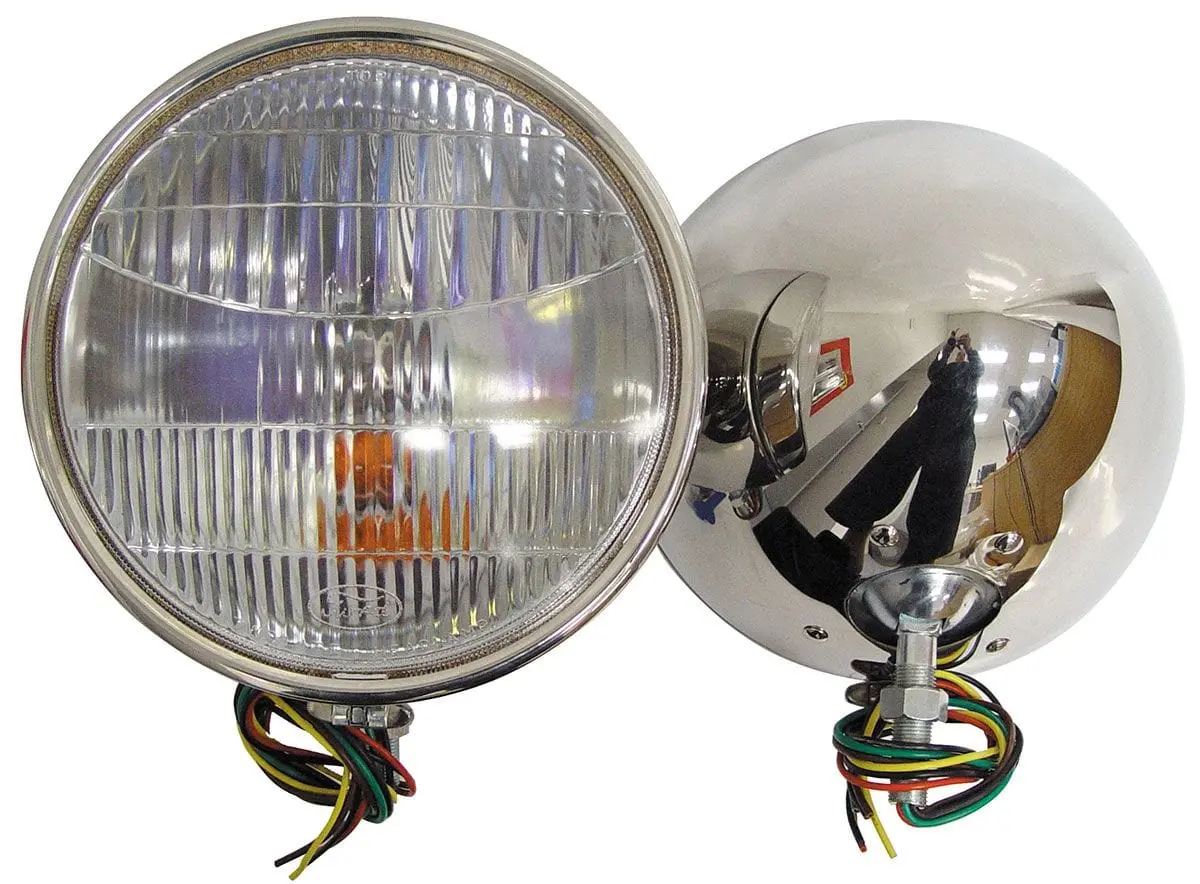 Vintique Vi40-13000-Qsts Stainless Steel Headlamps With Integrated Turn Signals 1