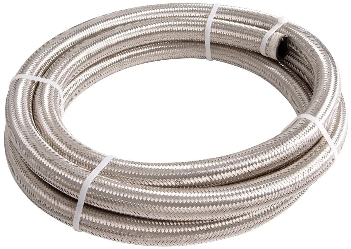 Af100-12-15M Stainless Braided Hose – -12An, 15 Meter Length 1
