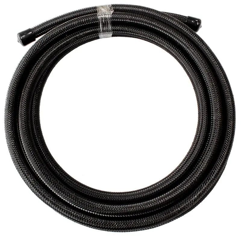 Af200-08-15Mbl Ptfe-Lined Stainless Steel Braided Hose, -8An, 15" Length 1
