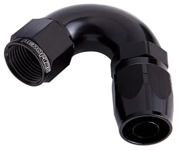 550 Series Full-Flow Swivel Hose End – 120°, -8An, Black Anodized (Af554-08Blk) 1