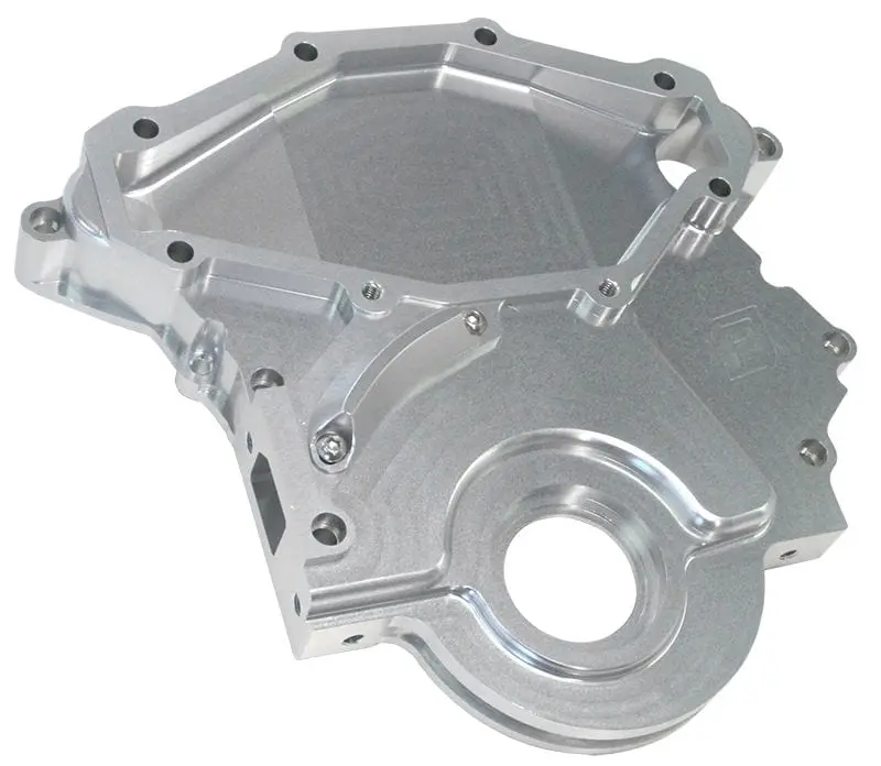 Af64-4358S Holden Billet Timing Cover – Silver-Anodized, 253/304/308 Engines 1