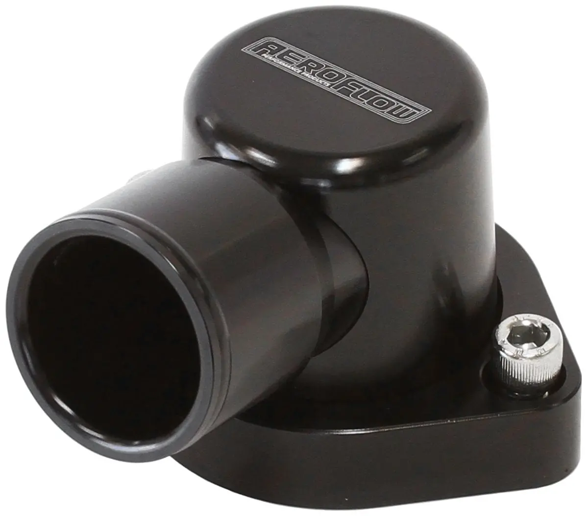 Af64-2039Blk Billet Aluminum 90° Black Thermostat Housing 1