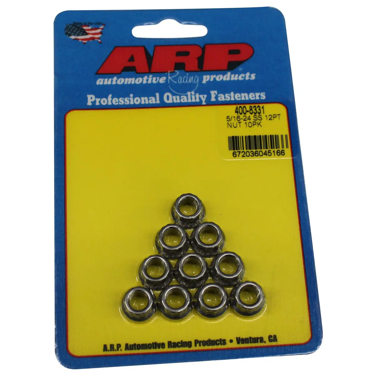 Arp 400-8331 12-Point High-Strength Nuts – Chrome Moly, Pack Of 10 1