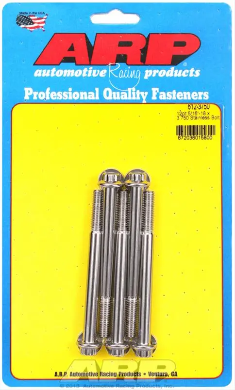 Arp Stainless Steel High-Strength Bolts – 612-3750 Series 1