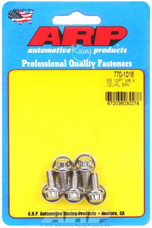 Arp Stainless Steel Cap Screw Kit – 1/4"-20 X 1" (770-1016) 1
