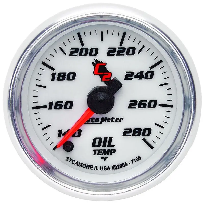 C2 Series Au7156 Oil Temperature Gauge With Analog Dial And Led Backlight 1