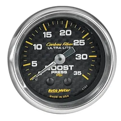 Autometer Carbon Fiber Ultra-Lite Analog Gauges – Model 4704 1