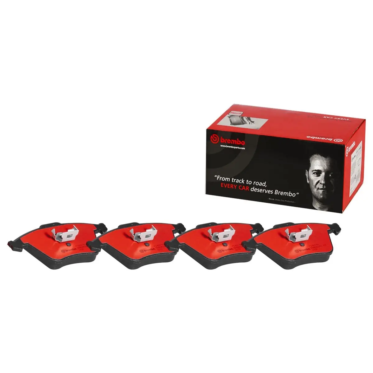 Brembo P24057N Nao Ceramic Brake Pads For Quiet, Low-Dust Street Performance 1
