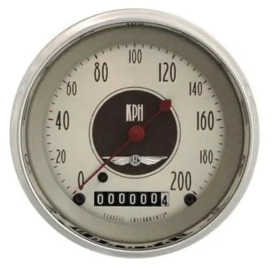 Classic Instruments All-American Nickel Finish Speedometer – An59Shc 1