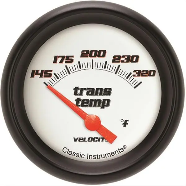 Classic Instruments Vs227Wbpf Velocity Series Gauges – White Dial, Black Face 1