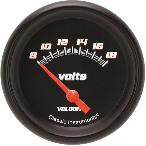 Classic Instruments Vs230Bbpf Velocity Series Gauges – Black Face, Blue Pointer 1