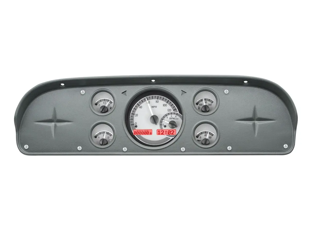 Dakota Digital Vhx-57F-Pu-S-R Analog Gauge System With Direct-Fit Installation 1