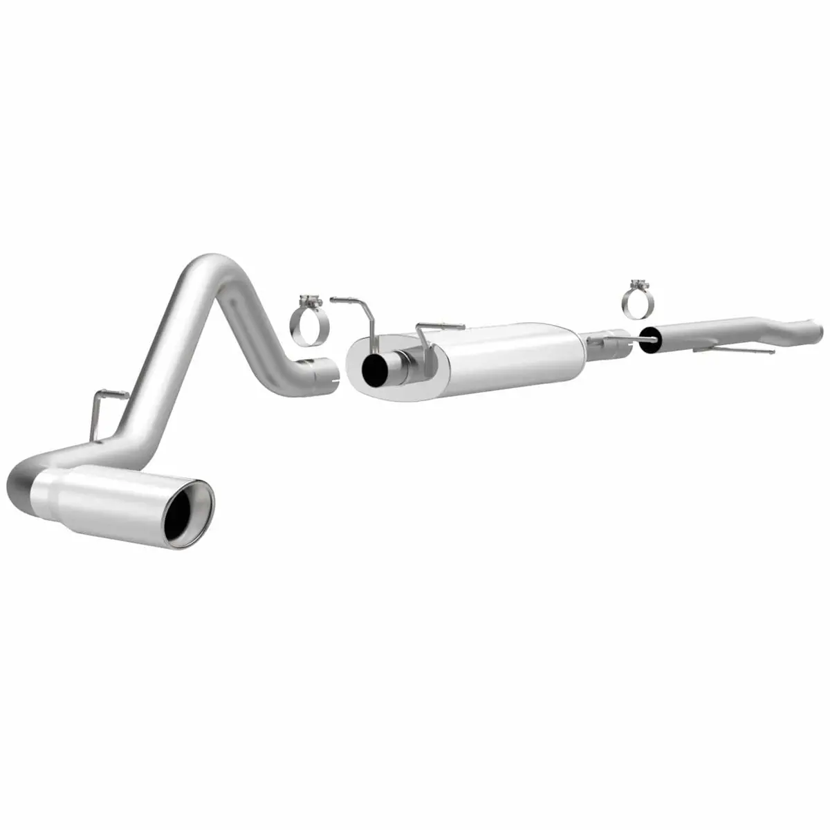 Magnaflow Street Series Exhaust System - Dual Exit, Mandrel-Bent Tubing, Stainless Steel 1