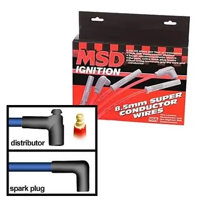 Msd 8.5Mm Super Conductor Spark Plug Wire Kit - Model 31229 1