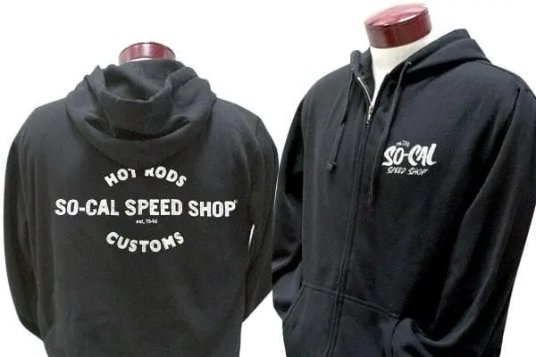 So-Cal Speed Shop Retro Zip-Up Hoodie - Sossm-7009Sc10X 1